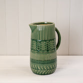 Green ceramic jug (26.5cm)